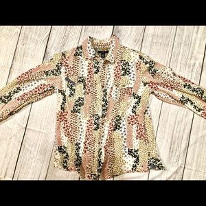 Tommy Hilfiger Floral Patchwork Collared Shirt